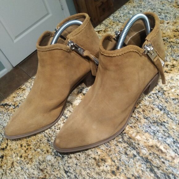 Steven By Steve Madden Doris Pointed-Toe Booties Leather Brown Women's 9.5 M - Picture 3 of 15